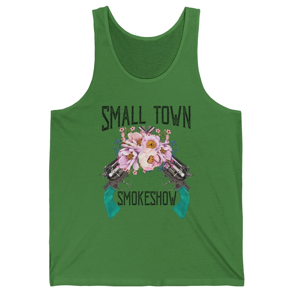 Retro Floral Cowgirl Small Town Smokeshow Western Country Unisex Jersey Tank