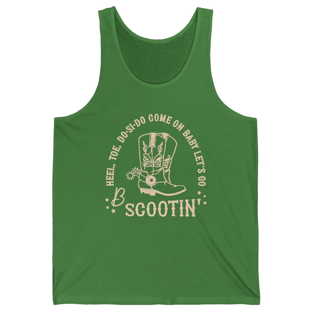 Retro Cowboy Come On Boot Scootin' Boogie Western Country Unisex Jersey Tank