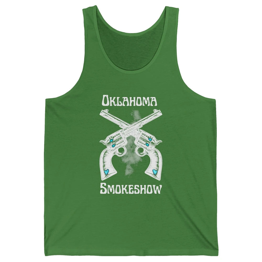Retro Cowgirl Oklahoma Smokeshow Western Country Small Town Unisex Jersey Tank