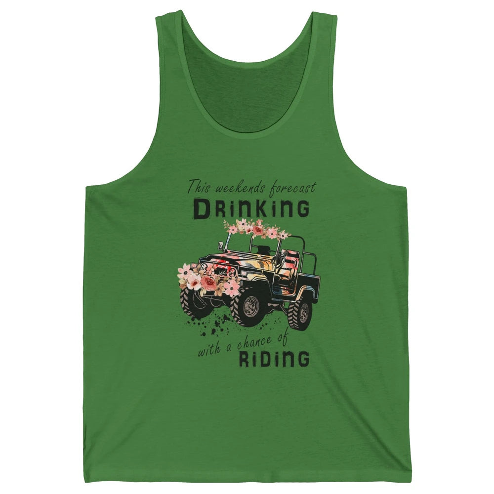 Drinking With Chance Riding Truck Mud UTV ATV SXS Offroad Unisex Jersey Tank