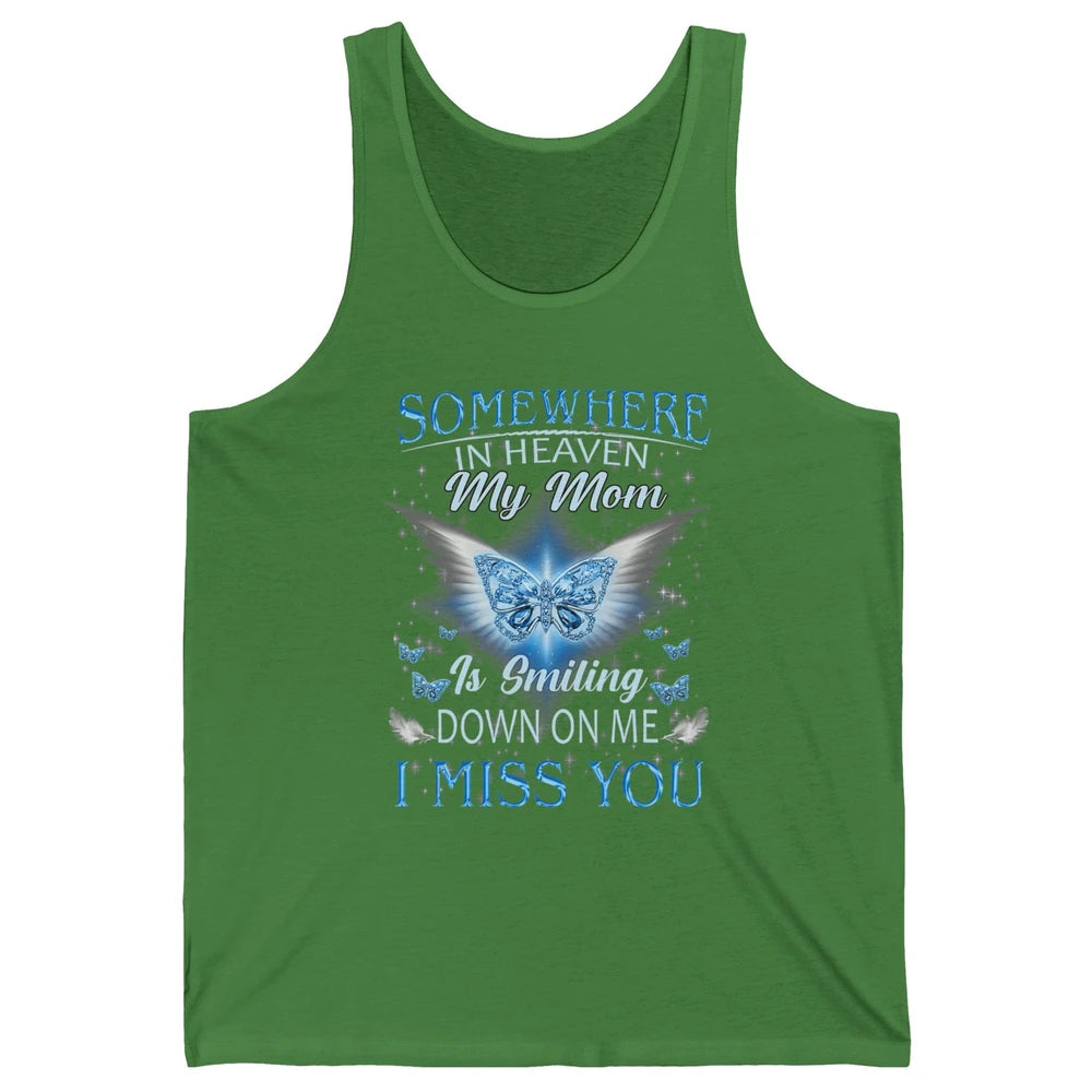 My Mom In Heaven Angel Wings Mother Memories Forever Love Unisex Jersey Tank