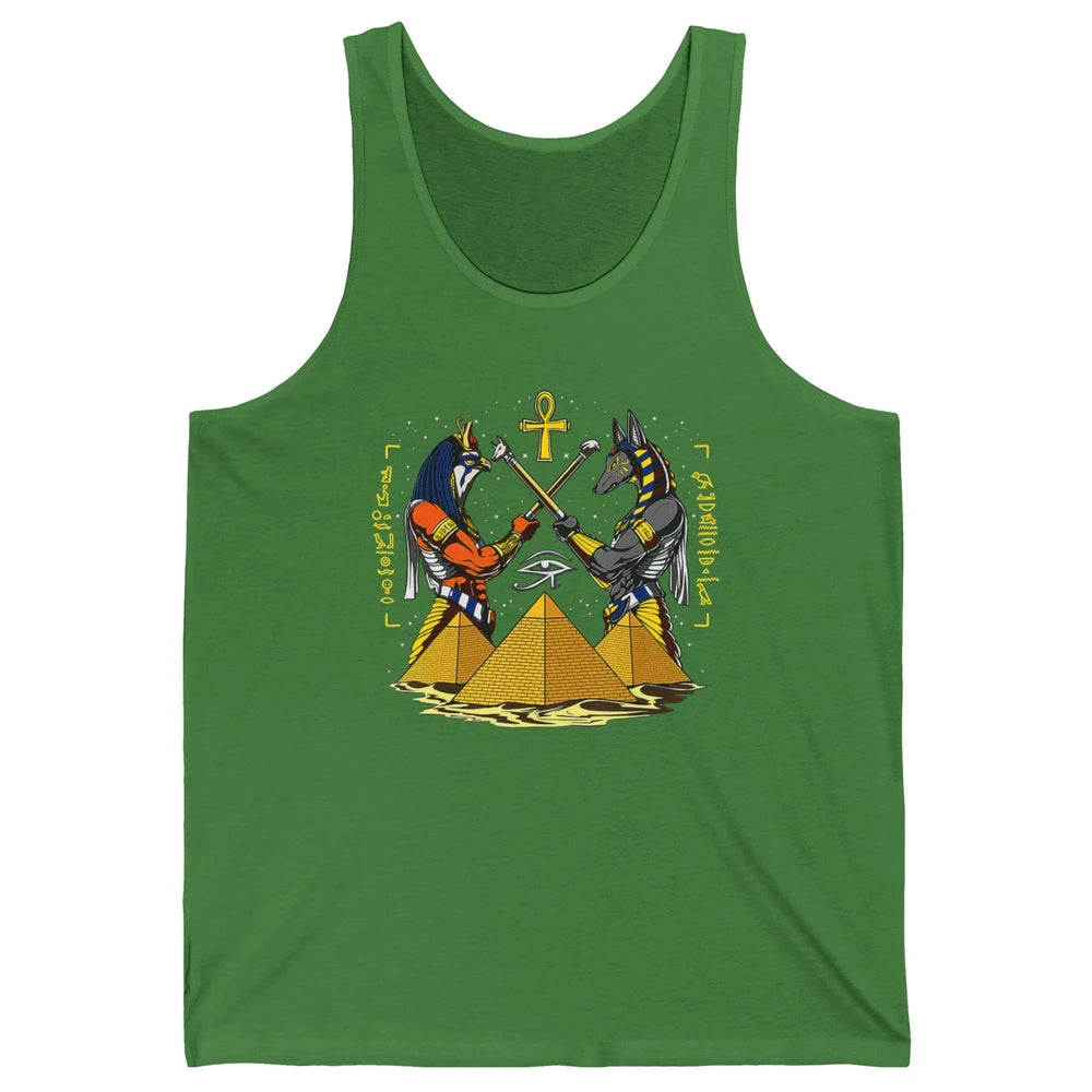 Retro Ancient Egyptian God Anubis Egypt Horus Archaeology Unisex Jersey Tank