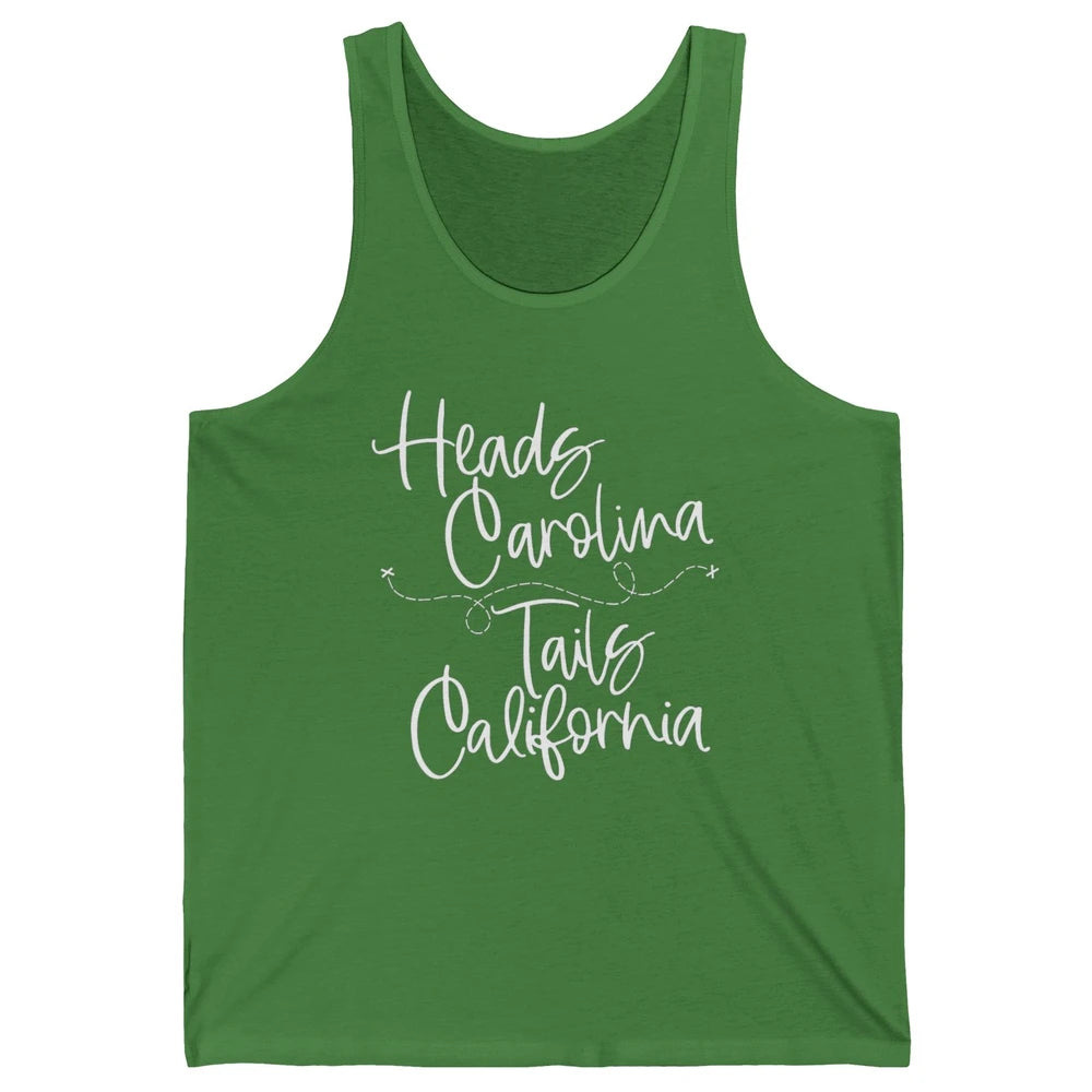 Retro 90s Heads Carolina Tail California Beach Summer Travel Unisex Jersey Tank
