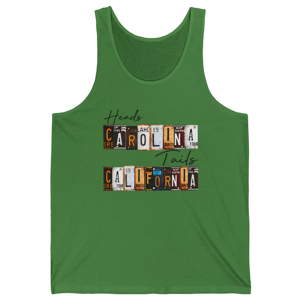 Vintage Heads Carolina Tail California Western Country Gift Unisex Jersey Tank