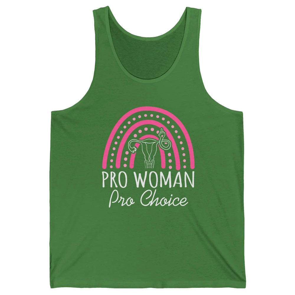 Pro Women Pro Choice My Uterus Rainbow Abortion Rights Unisex Jersey Tank