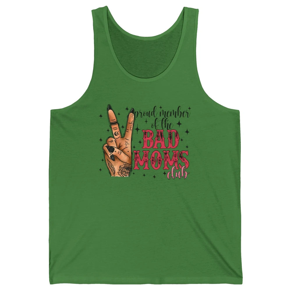 Tattooed Mom Proud Member Of Bad Moms Club Funny Mothers Day Unisex Jersey Tank