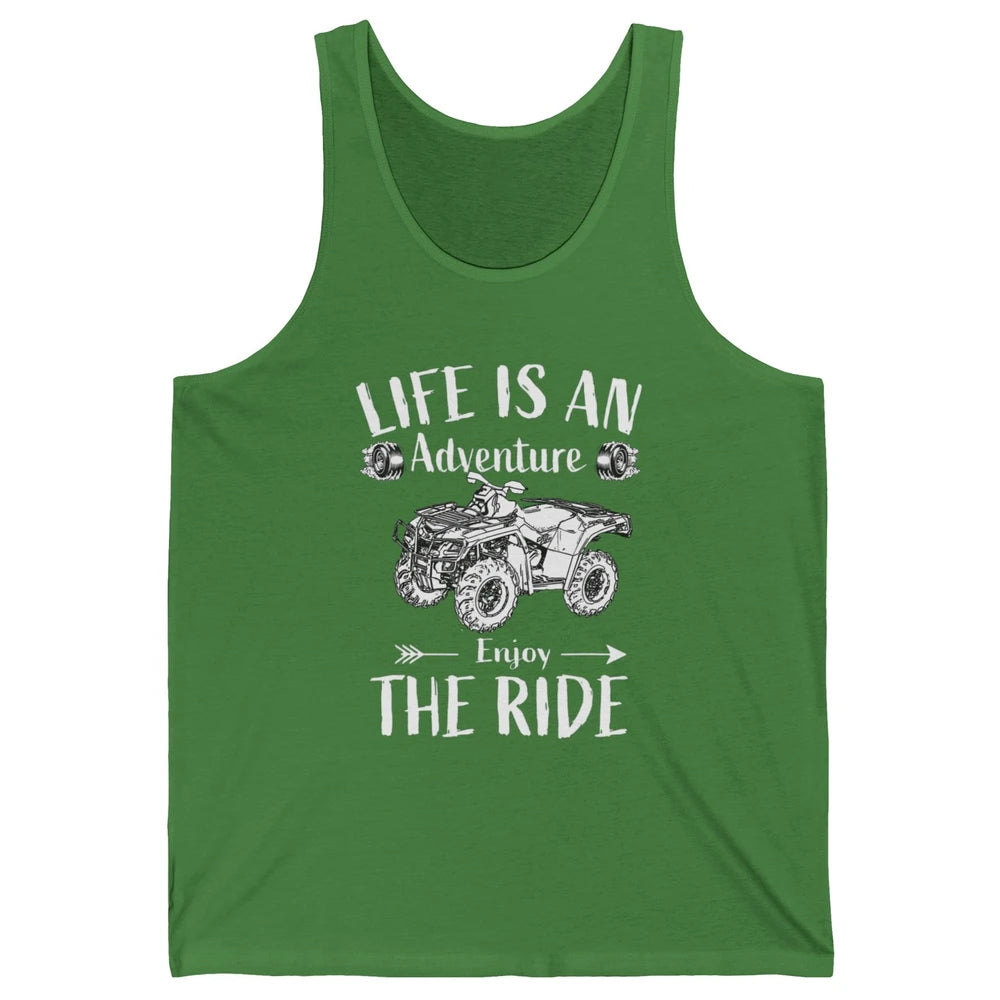 Retro Enjoy The Ride ATV Rider UTV Mud Riding SXS Offroad Unisex Jersey Tank