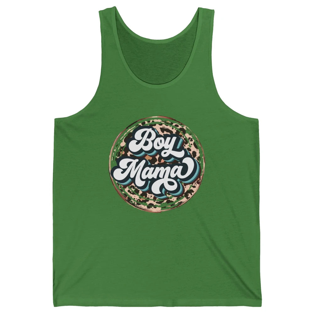 Retro Boy Mama Leopard Lightning Bolt Western Country Mama Unisex Jersey Tank