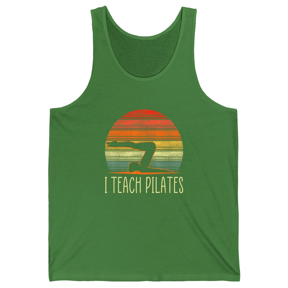 Retro Instructor Teacher Gym Teach Pilates Workout Fitness Unisex Jersey Tank