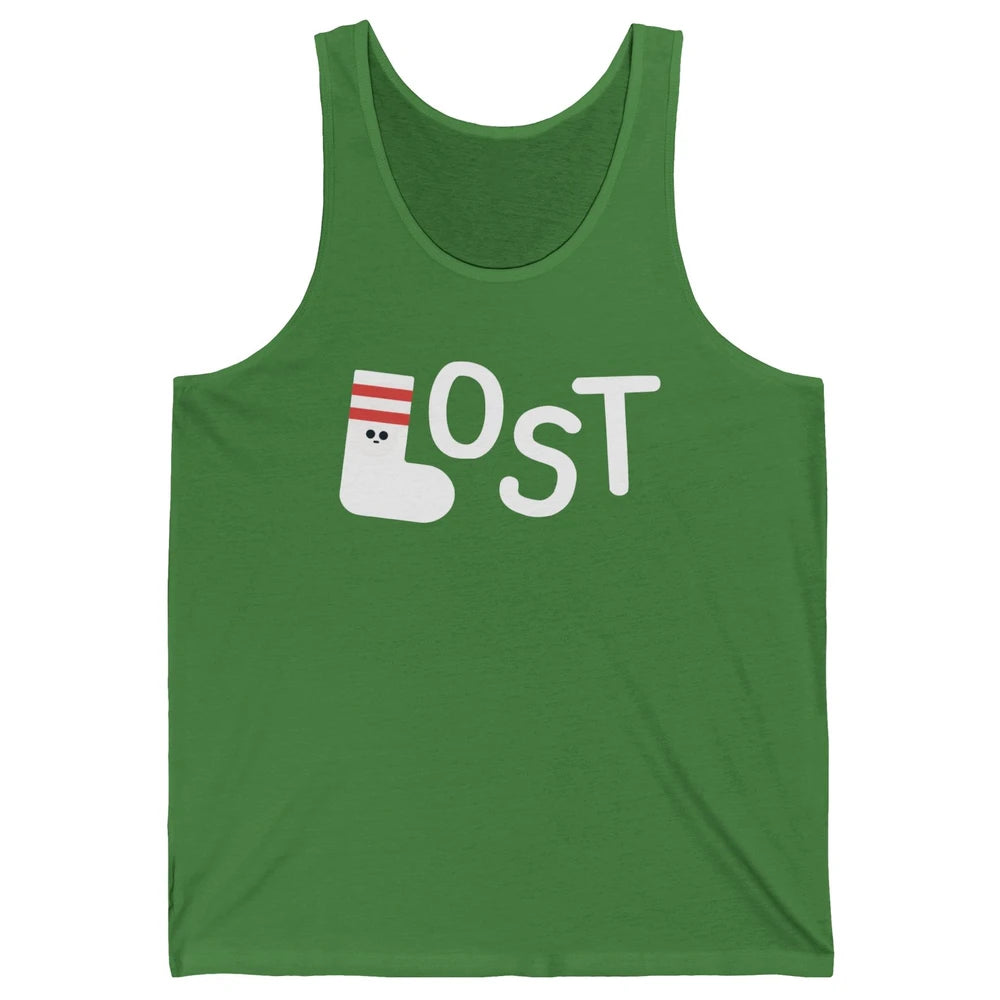 Missing Sock Funny Sock Lost Laundry Pun Lonely Sock Unisex Jersey Tank