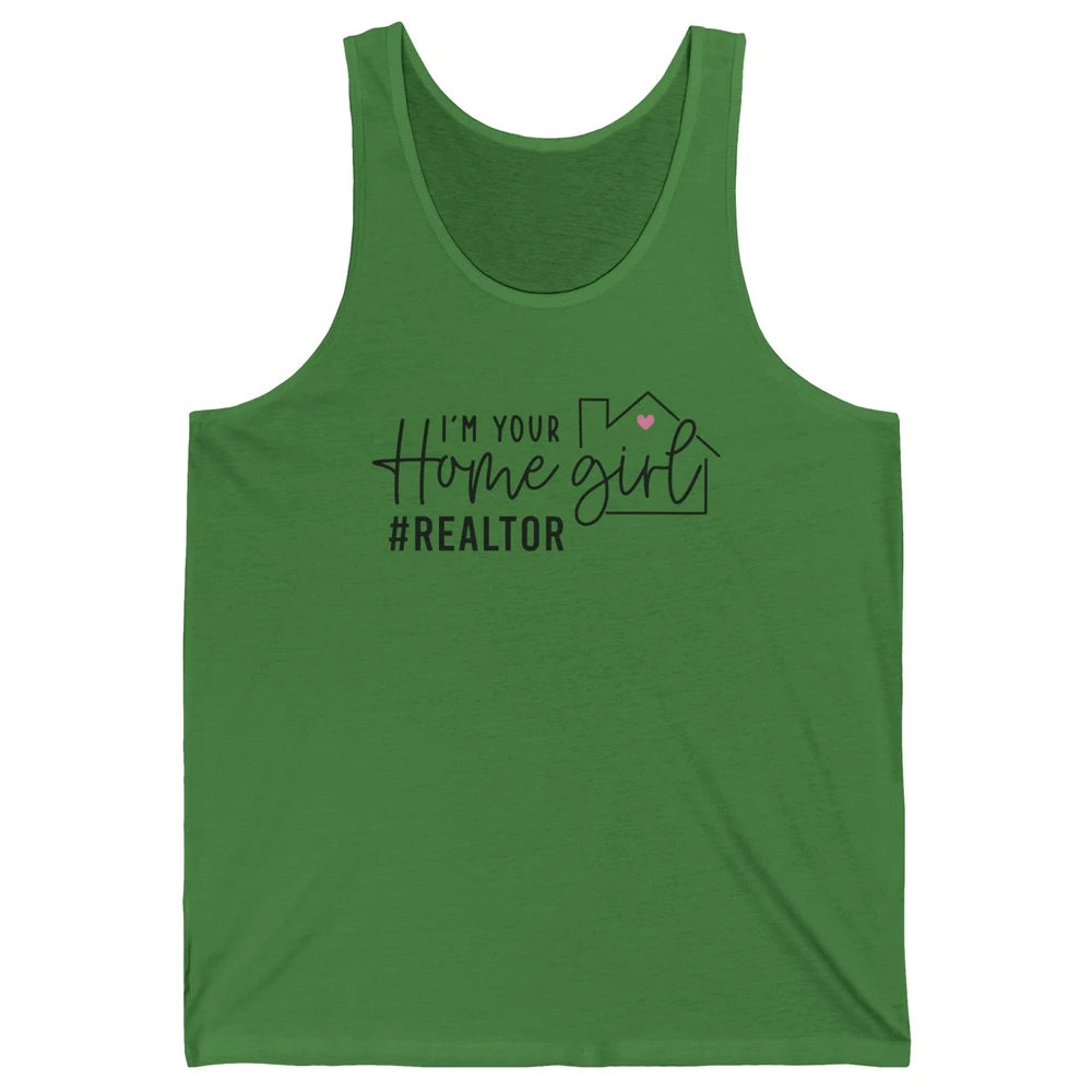 Realtor Life Home Girl Real Estate Agent Housing Investment Unisex Jersey Tank