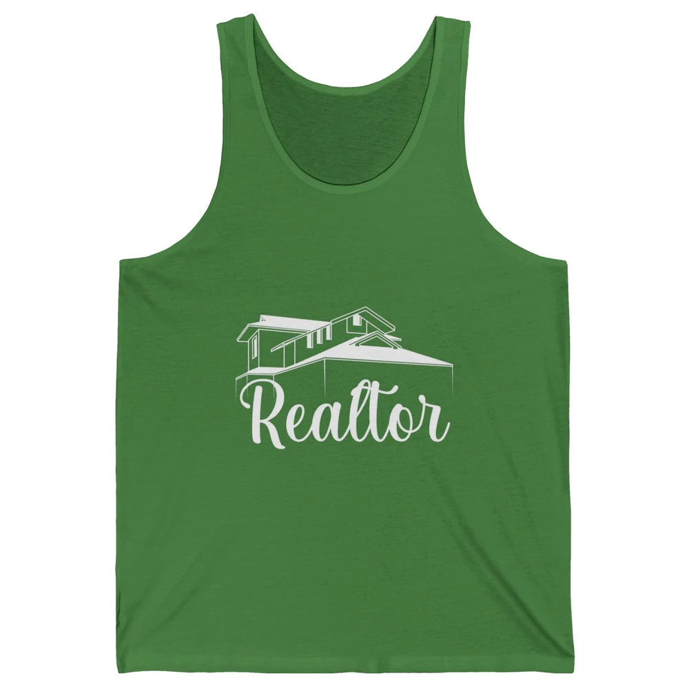 Real Estate Realtor Be There For You House Agent Close Deal Unisex Jersey Tank