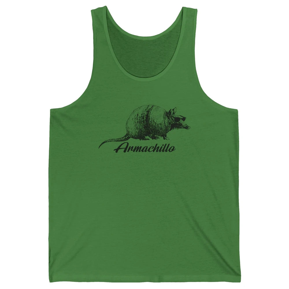 Funny Desert Armadillo Chill Armachillo Texas Western Animal Unisex Jersey Tank