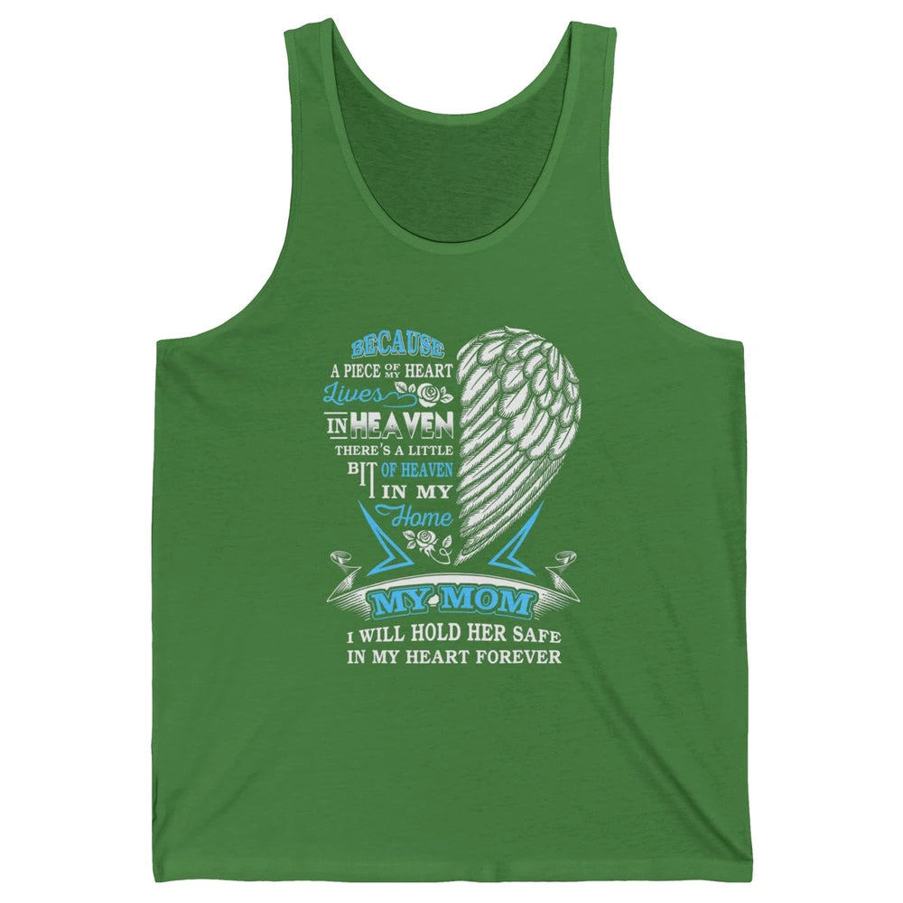 My Mom In Heaven Angel Wings Mother In Memories My Guardian Unisex Jersey Tank