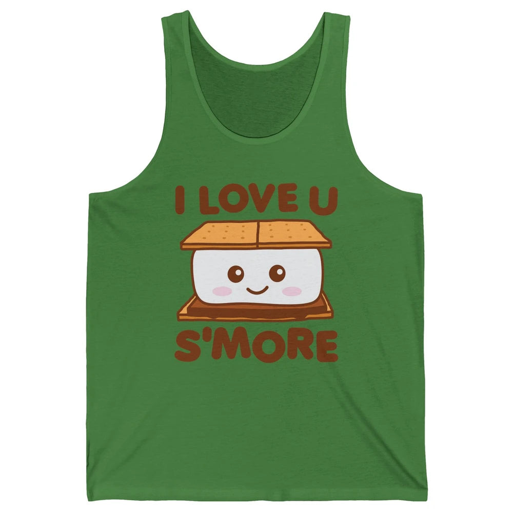 Funny Camping I Love You Smore Pun Camper Campfire Retro Unisex Jersey Tank