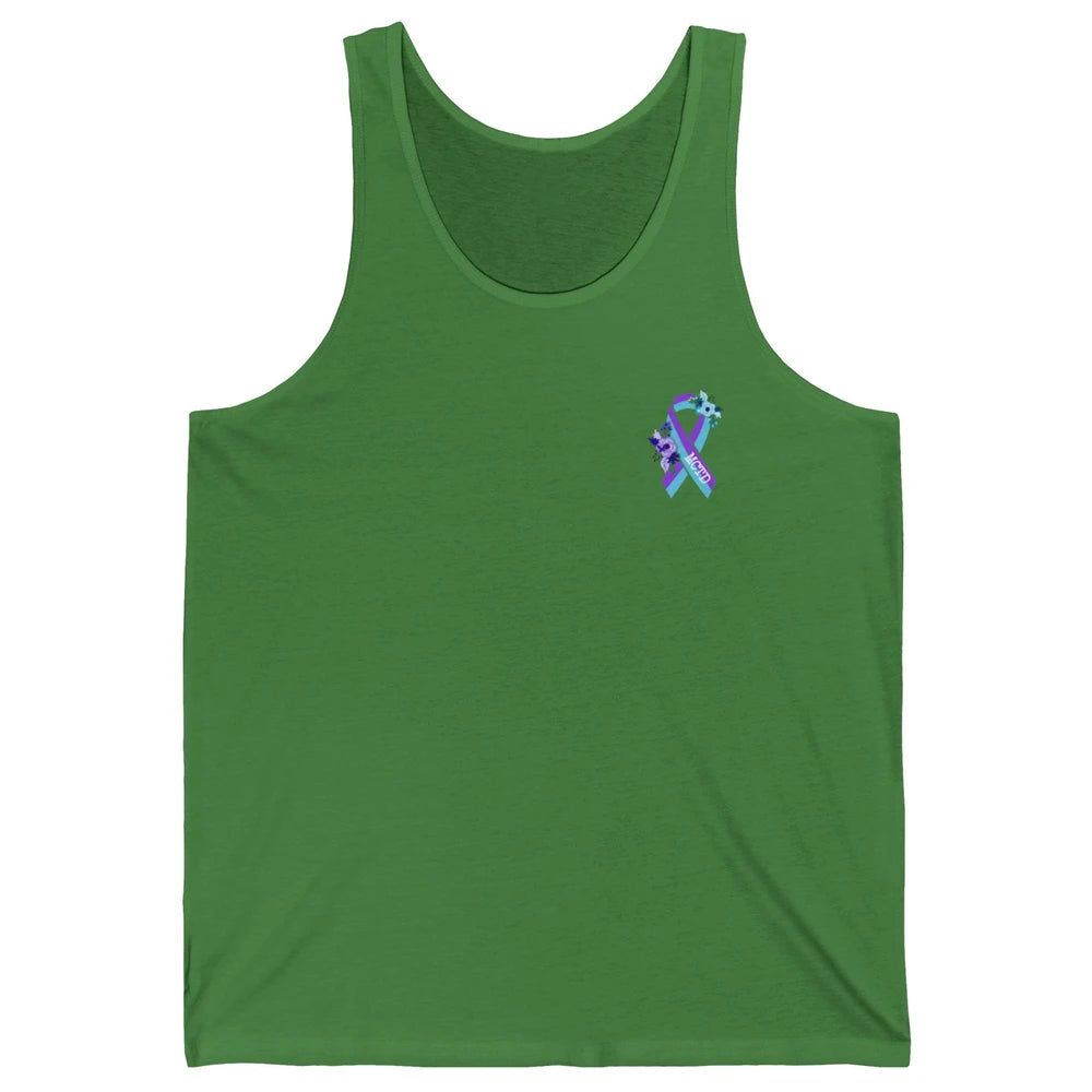 Mixed Connective Tissue Disease Awareness MCTD Floral Ribbon Unisex Jersey Tank