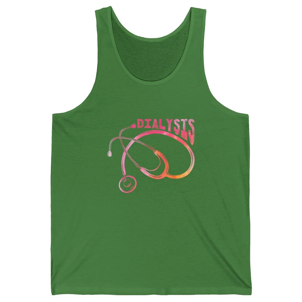 Nephrologist Dialysis Tech Nurse Stethoscope Kidney Nursing Unisex Jersey Tank