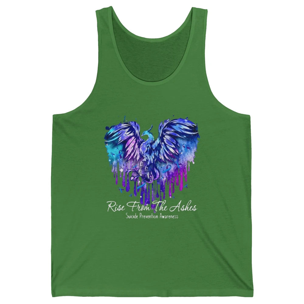 Phoenix Bird Warrior Love Suicide Prevention Awareness Month Unisex Jersey Tank