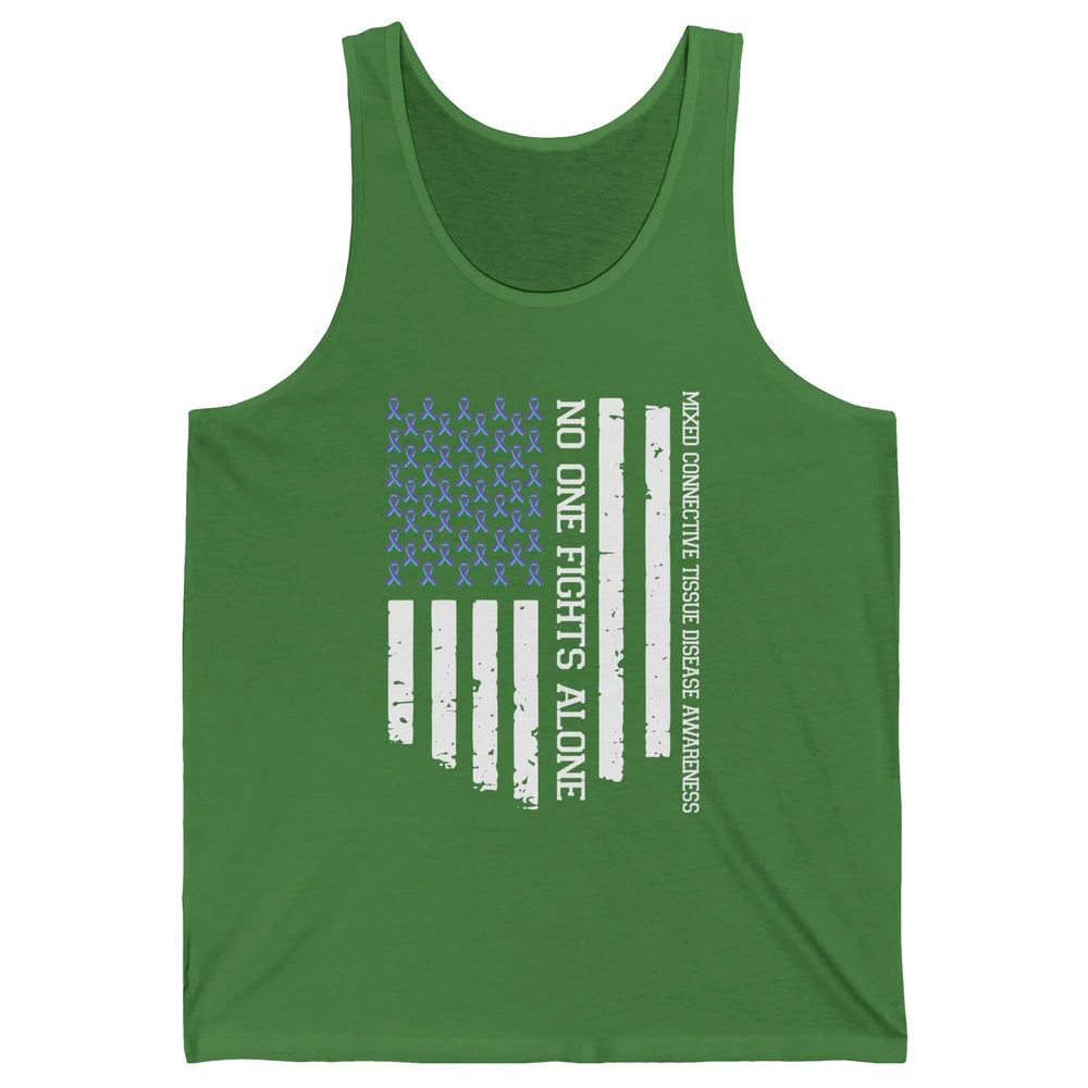 Mixed Connective Tissue Disease No One Fight Alone US Flag Unisex Jersey Tank