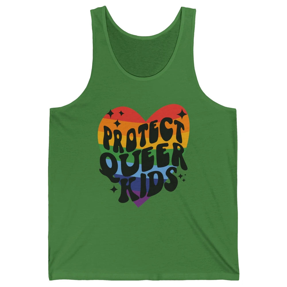 Protect Queer Kids Protect Trans Youth LGBT Gay Pride Ally Unisex Jersey Tank