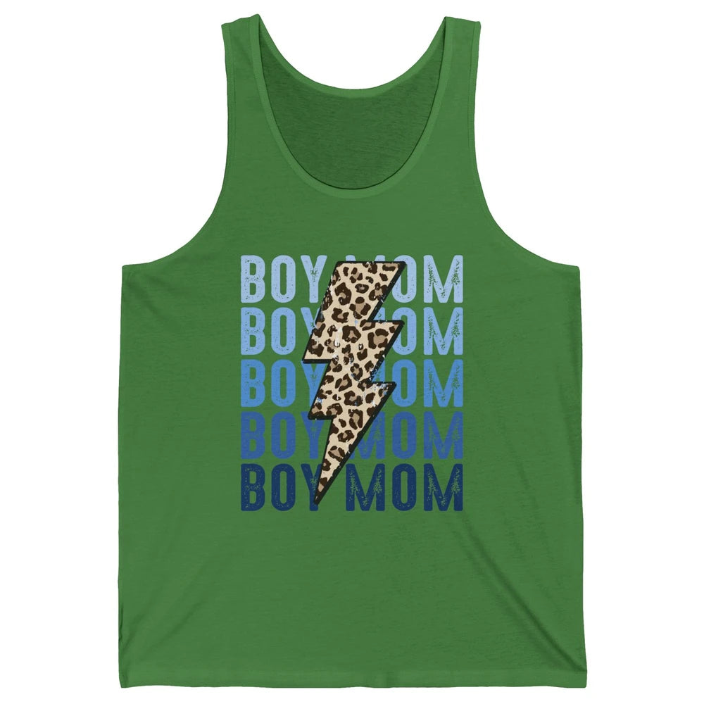 Retro Leopard Boy Mom Lightning Bolt Western Country Mama Unisex Jersey Tank