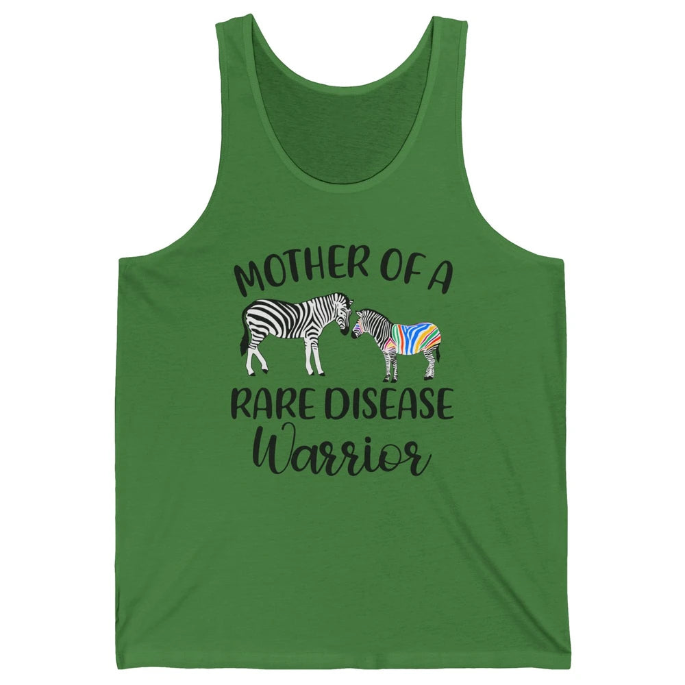 Mother Of A Rare Disease Warrior Zebra Rare Disease Mom Unisex Jersey Tank