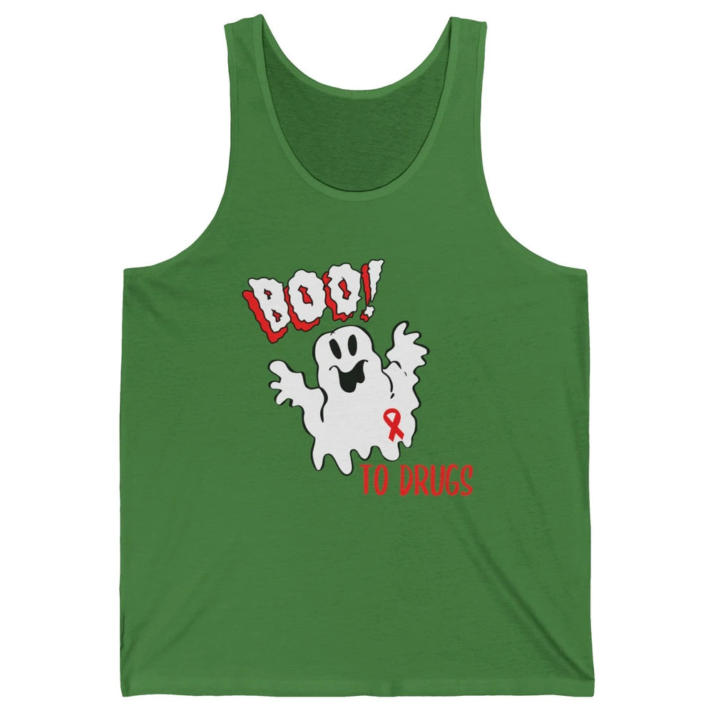 Red Ribbon Week Awareness Say No To Drugs Drug Free Unisex Jersey Tank