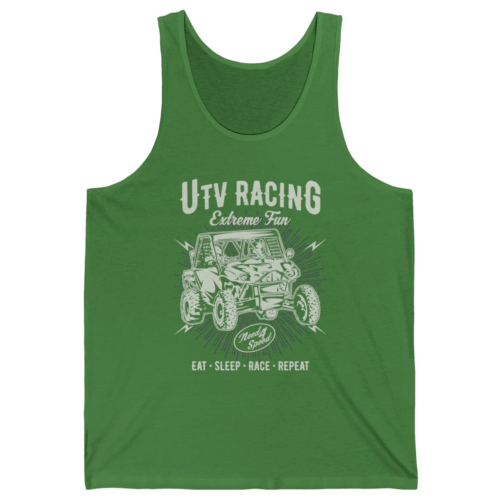 Retro Fun UTV Racing Limit Mud Riding Dirt SXS Rider Offroad Unisex Jersey Tank