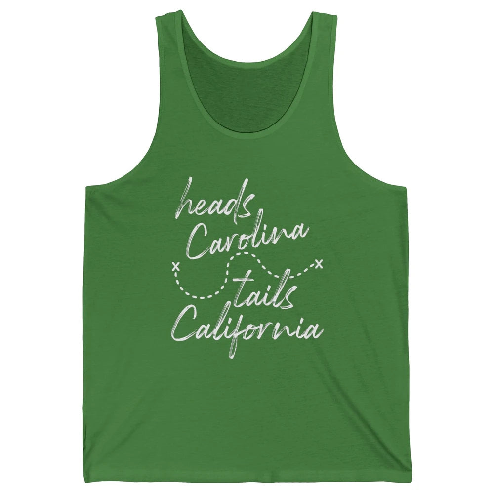 Retro 90s Heads Carolina Tail California Beach Summer Travel Unisex Jersey Tank