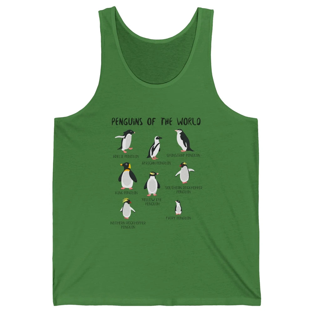 Penguins Of World With Headband Baby Penguins Wild Animal Unisex Jersey Tank