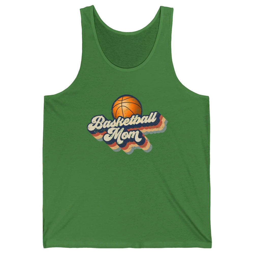 Retro Basketball Mom Basketball Players Mom Mothers Day Gift Unisex Jersey Tank