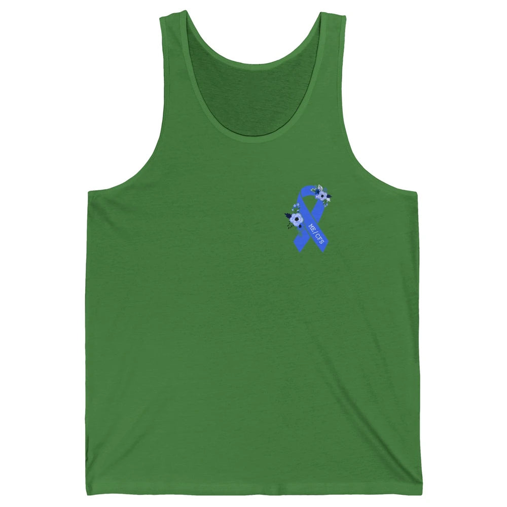 ME/CFS Chronic Fatigue Syndrome Awareness Ribbon Pocket Size Unisex Jersey Tank