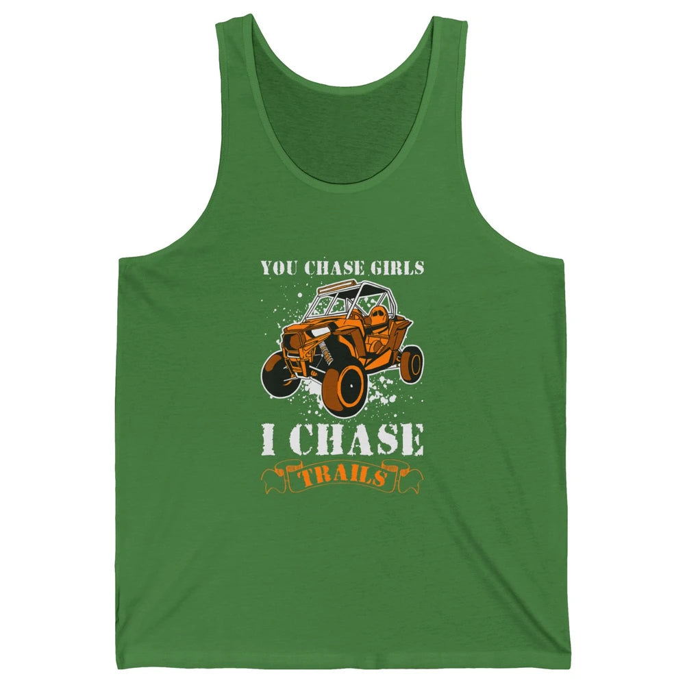 Retro Chase Trails Mud Rider Dirty UTV SXS Rider Offroad Unisex Jersey Tank