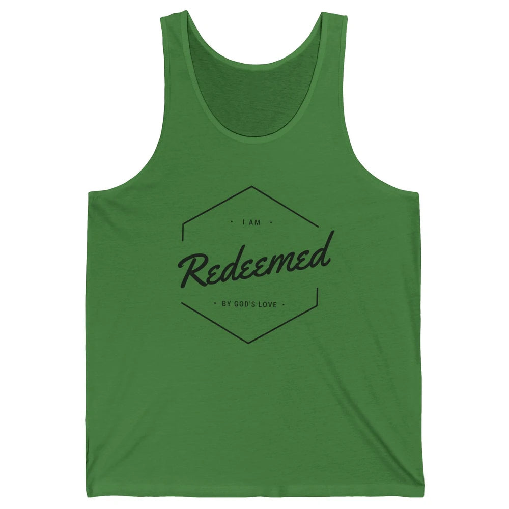 Redeemed By God's Love Butterfly Christian Religious Gift Unisex Jersey Tank