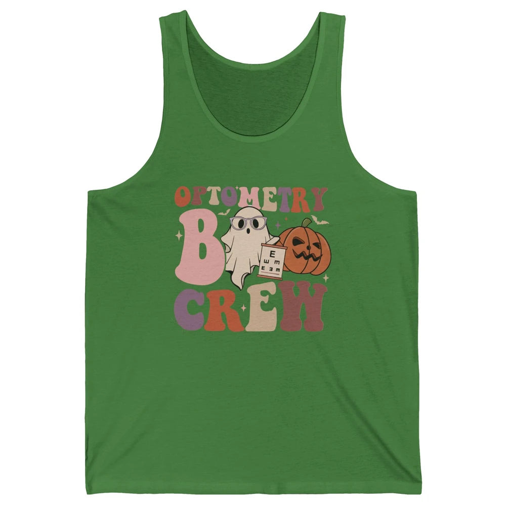 Optometry Boo Crew Halloween Ophthalmic Tech Optometrist Unisex Jersey Tank