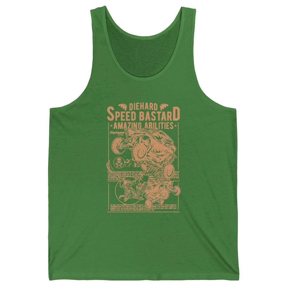 Retro ATV Speed Ride Mud Riding Dirt UTV SXS Rider Offroad Unisex Jersey Tank