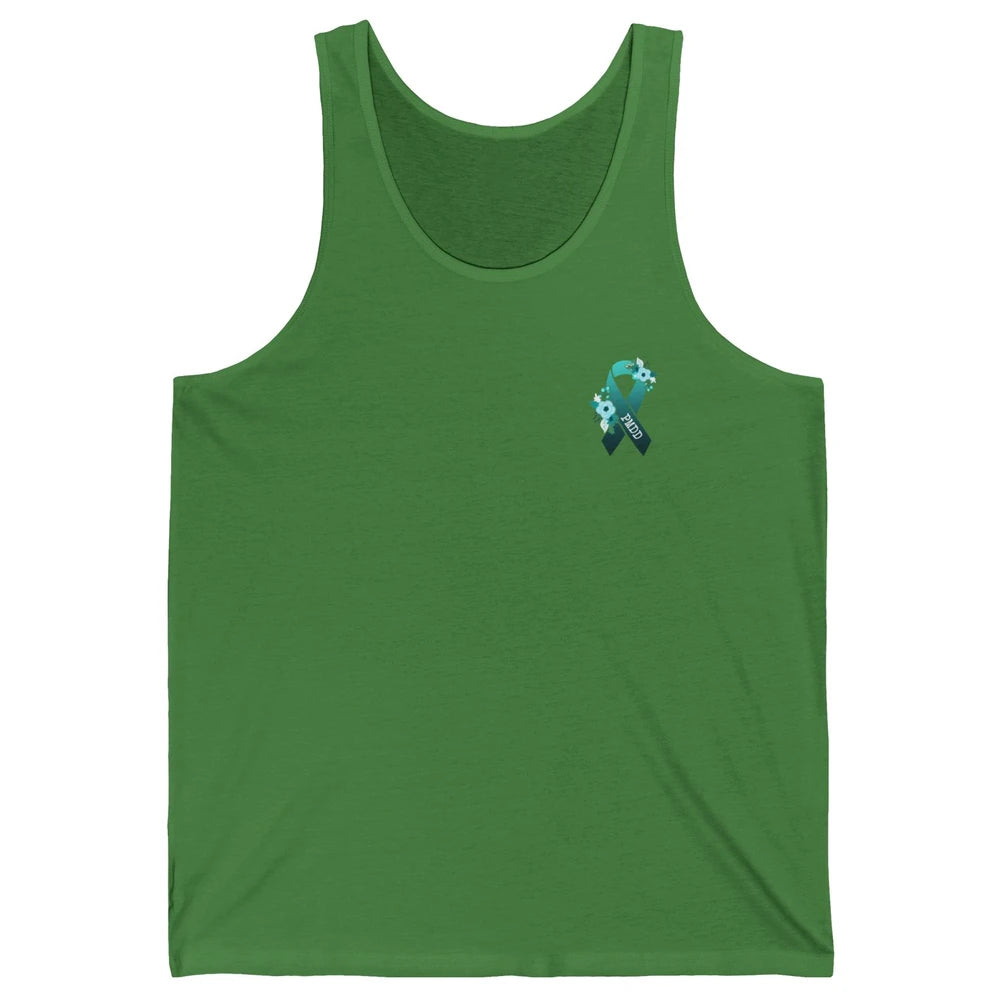 Premenstrual Dysphoric Disorder PMDD Awareness Ribbon Unisex Jersey Tank
