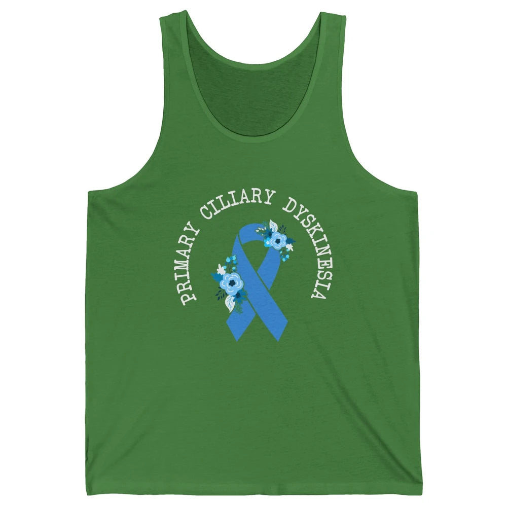 Primary Ciliary Dyskinesia Blue Ribbon Respiratory Diseases Unisex Jersey Tank