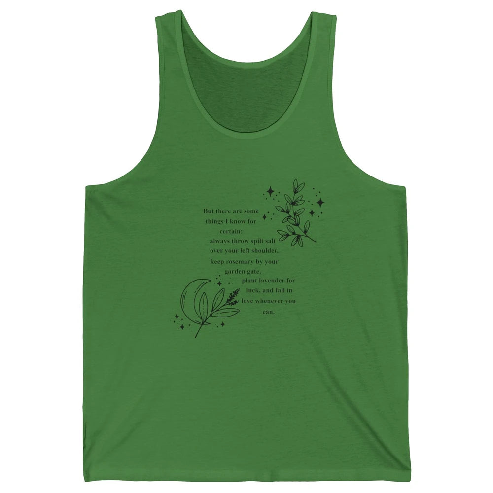 Practical Magic Witch Gardening Card Gardeners Plant Lovers Unisex Jersey Tank