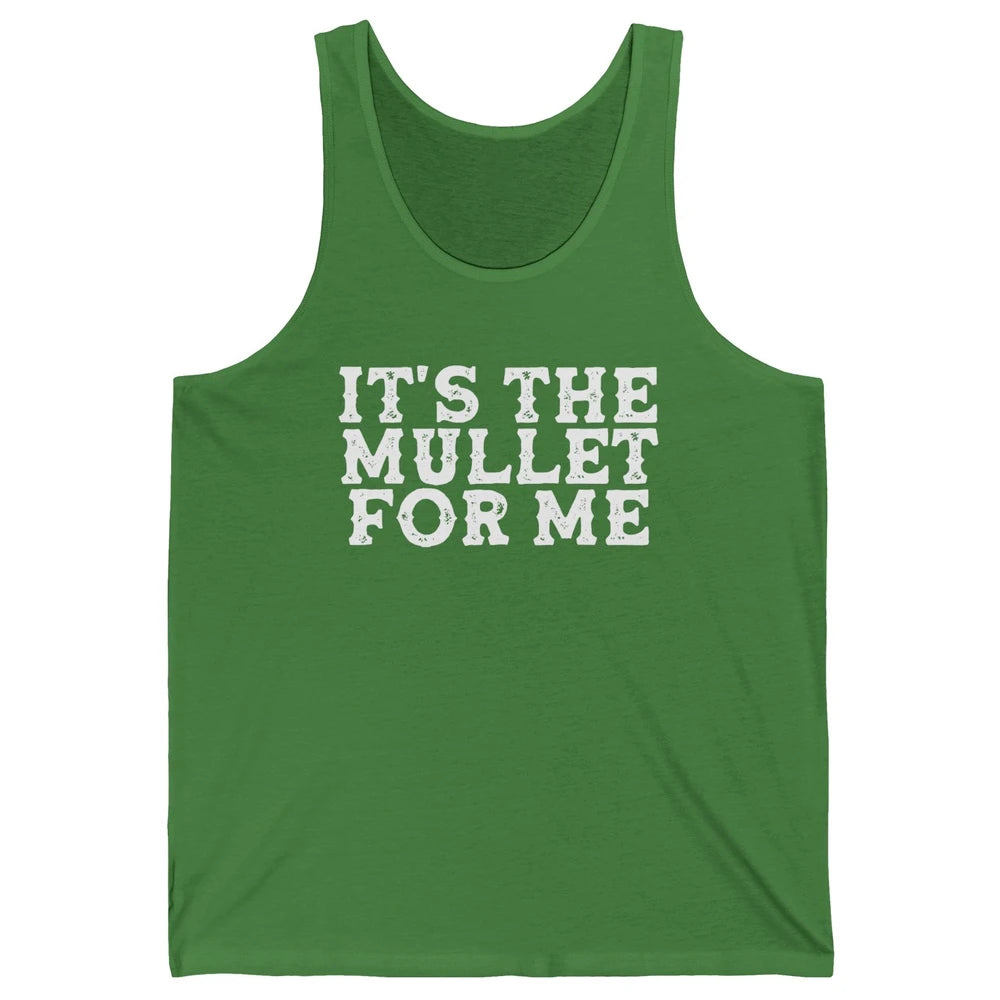 Retro Its The Mullet For Me Turquoise Western Country Cowboy Unisex Jersey Tank