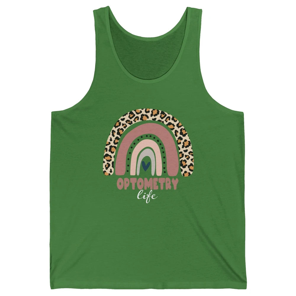 Optometry Life Leopard Rainbow Optometrist Optician Gift Unisex Jersey Tank