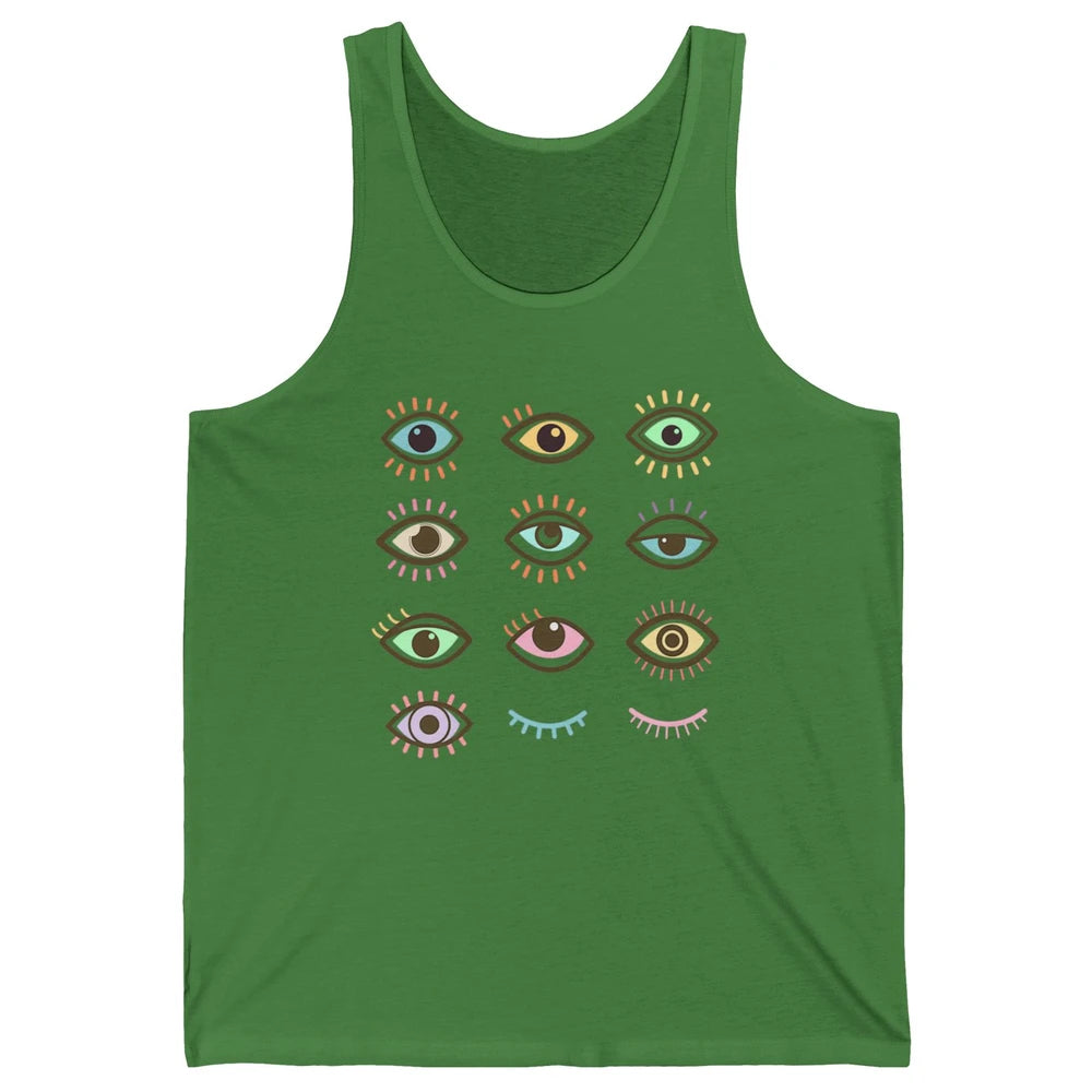 Ophthalmic Technician Tech Optometry Optician Eyes Rainbow Unisex Jersey Tank