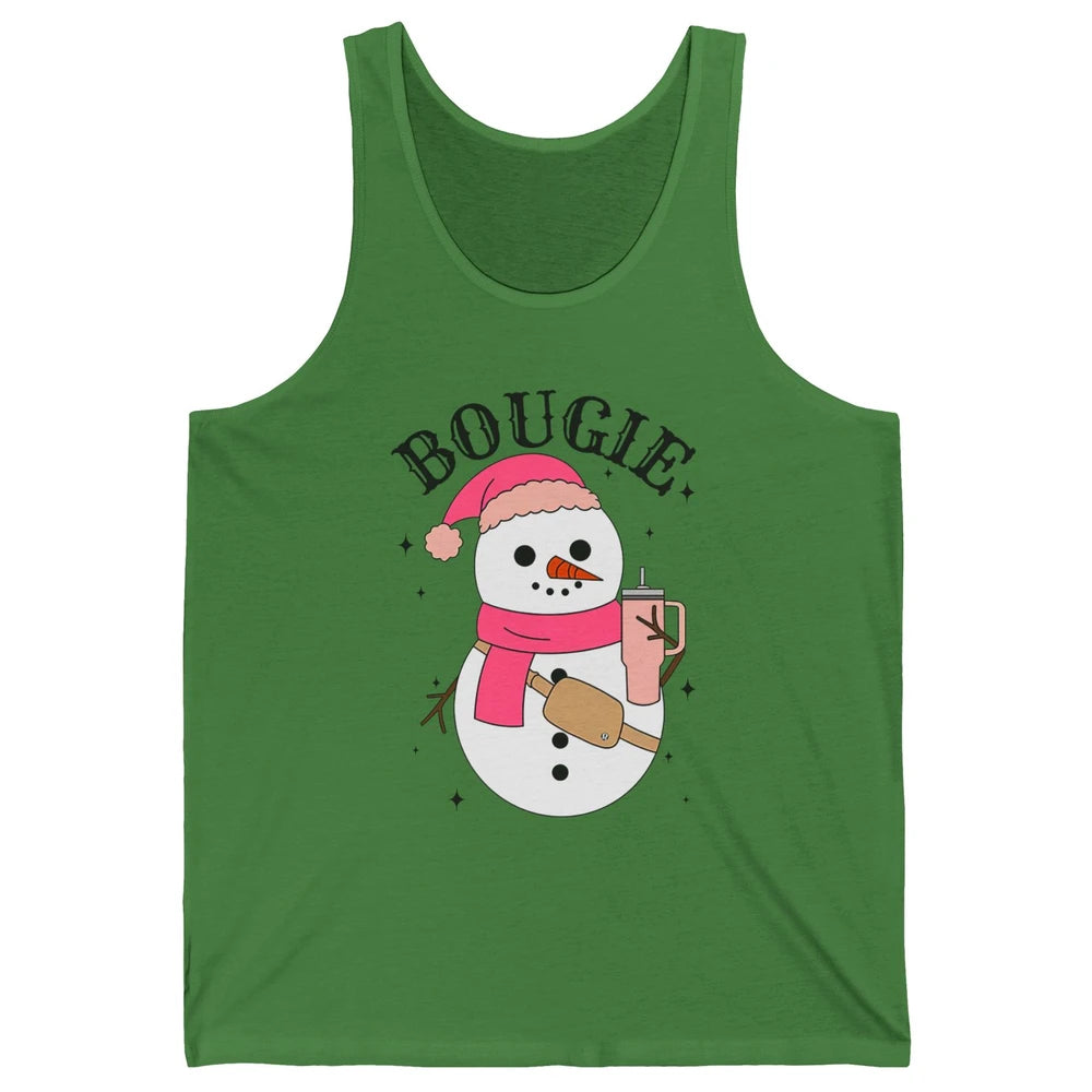 Funny Christmas Boo-jee Snowman Bougie Christmas Winter Unisex Jersey Tank