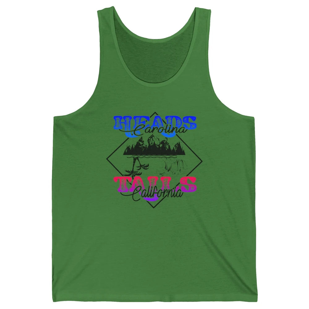 Retro Heads Carolina Tails California Western Summer Beach Unisex Jersey Tank