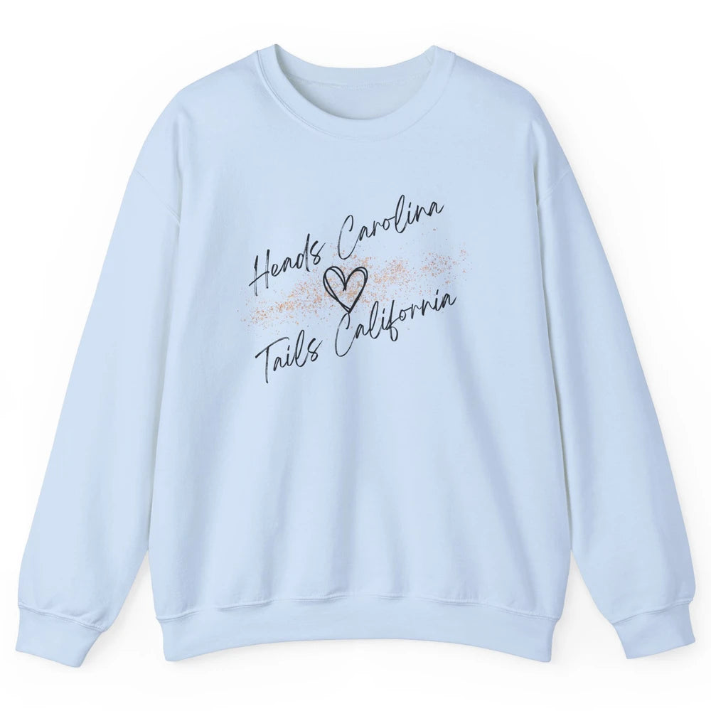 Retro Heads Carolina Tails California Western Summer Holiday Unisex Crewneck Sweatshirt