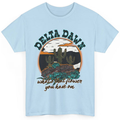 Retro Desert Night Delta Dawn What's That Flower Western Classic Unisex T-Shirt