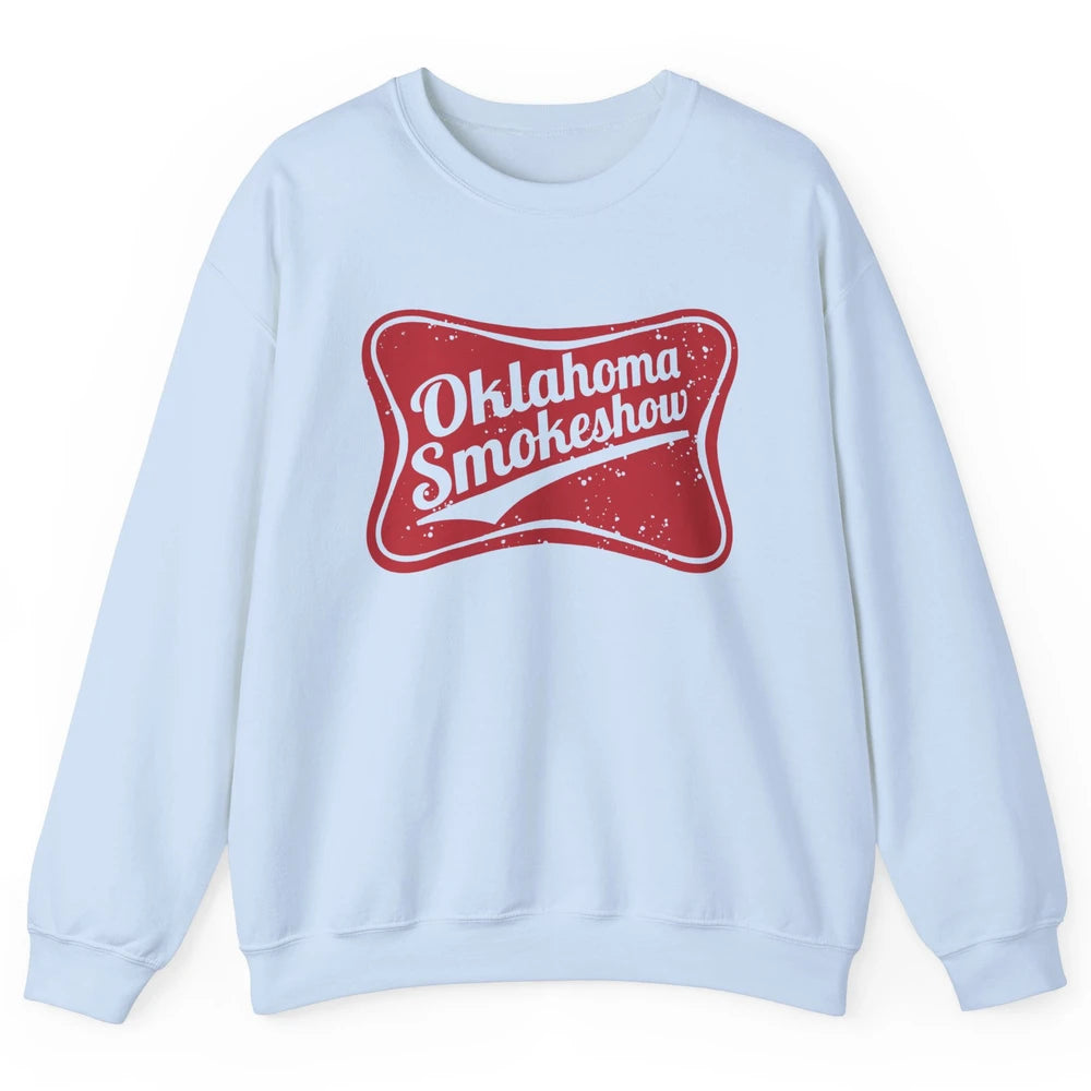 Retro Cowgirl Oklahoma Smokeshow Small Town Western Country Unisex Crewneck Sweatshirt
