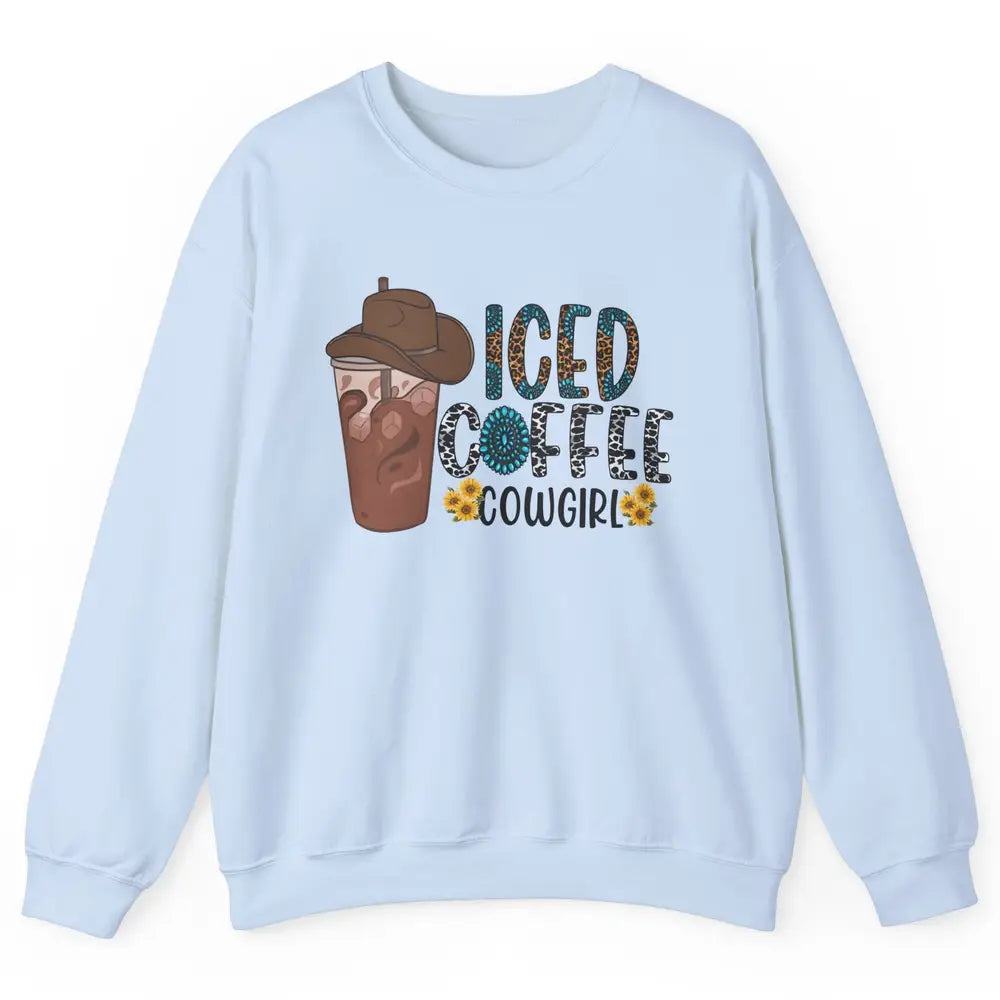 Peace Love Rodeo Coffee Western Boots Cactus Cowboy Vintage Unisex Crewneck Sweatshirt