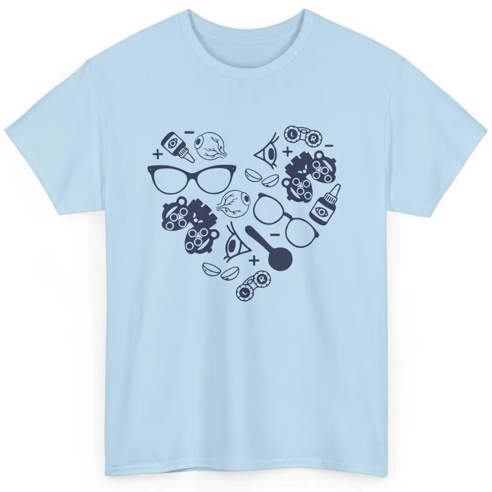 Optometrist Love Heart Symbols Optician Eye Doctor Gift Classic Unisex T-Shirt