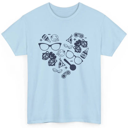 Optometrist Love Heart Symbols Optician Eye Doctor Gift Classic Unisex T-Shirt